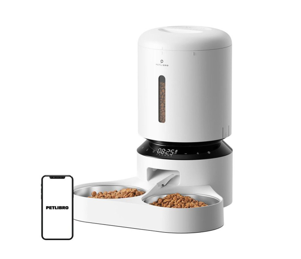 Petlibro DOZOWNIK KARMY GRANARY Z PODWÓJNĄ MISĄ 5L (BIAŁY) - 1515034 - zdjęcie